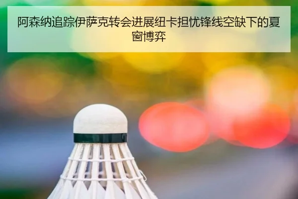 阿森纳追踪伊萨克转会进展纽卡担忧锋线空缺下的夏窗博弈